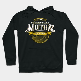 Volleyball Mutha | Vintage Tattoo-style Hoodie